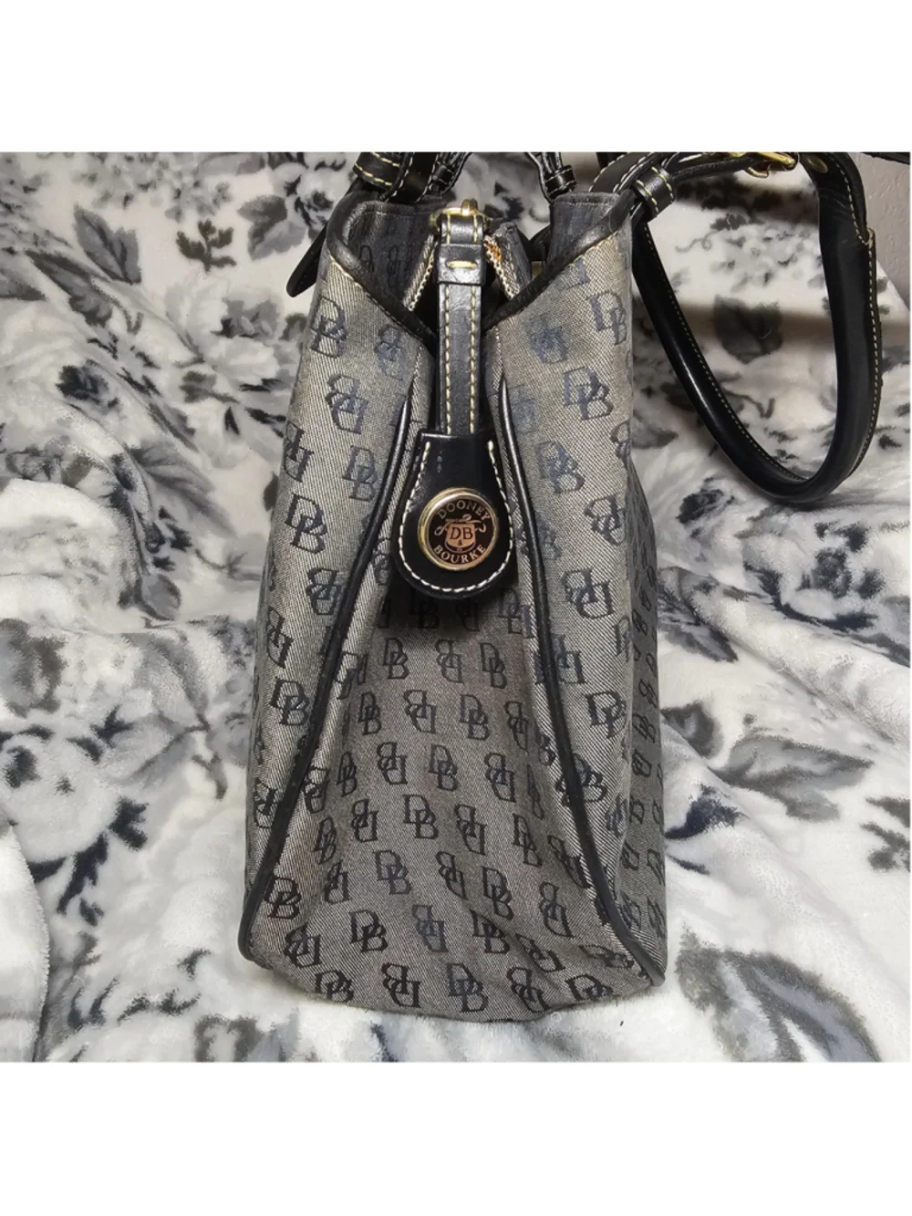 Dooney & Bourke Vintage Monogram Canvas Tote Bag